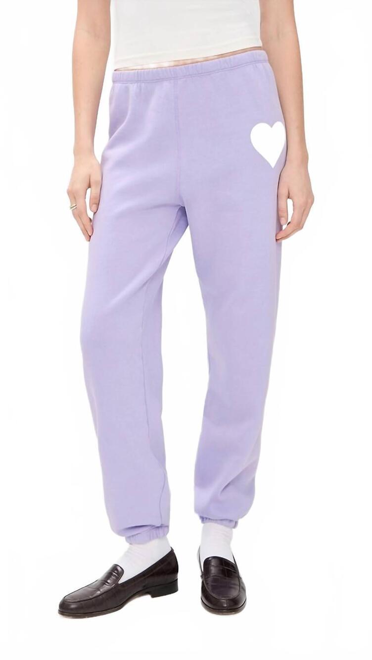NEW SPRWMN heart sweatpant in lavender